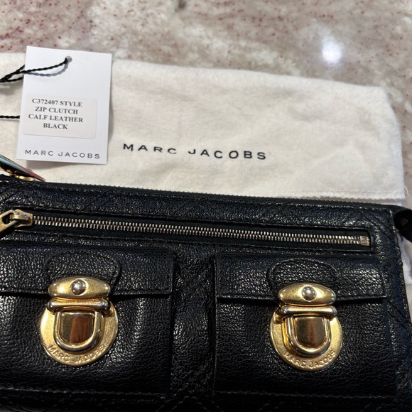 Marc Jacobs Black Quilted Shoulder Bag with matching wallet - Picture 12 of 13